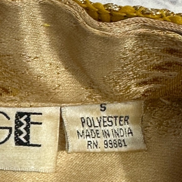 ANAGE Gold Embellished Jacket. Vintage Dry Clean Only Size Small Pre-Owned - Picture 4 of 15